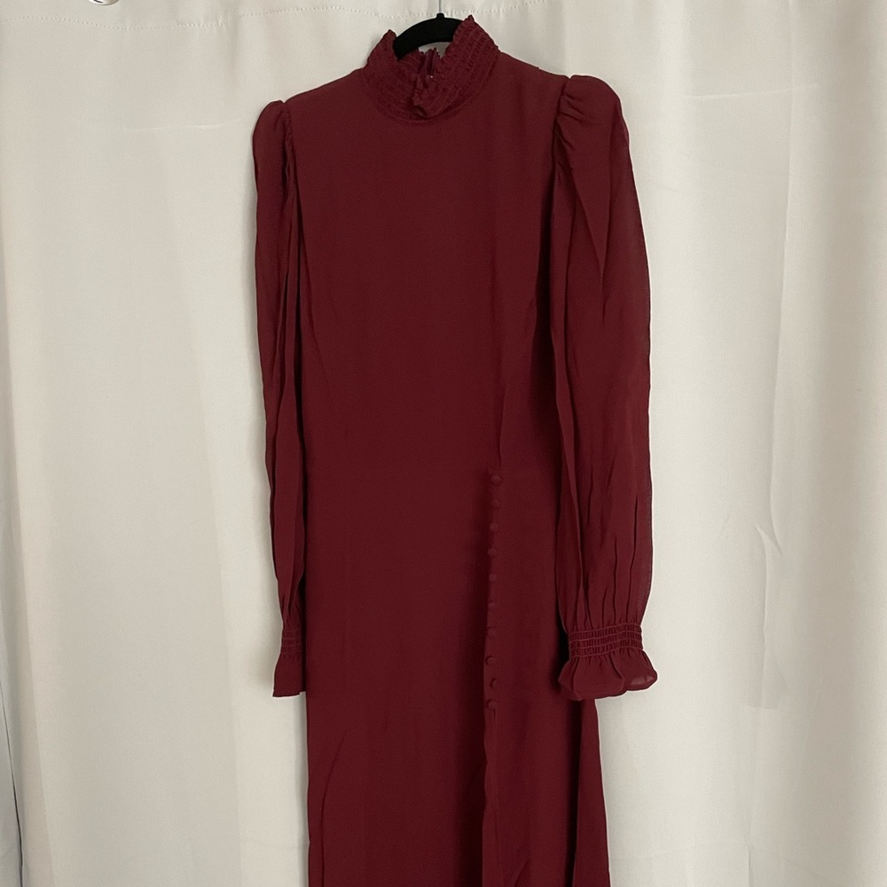 NWT Reformation Stevi Dress Plum 4